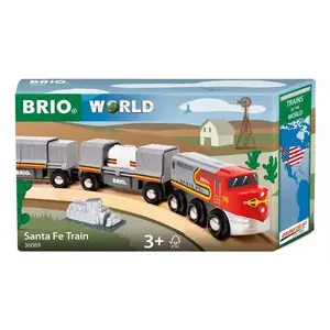 Train BRIO World Santa Fe Train Trains of the World Multicolour