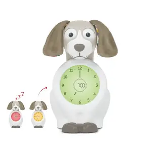 Digital alarm clock ZAZU Davy Grey White LCD Display 7 cm