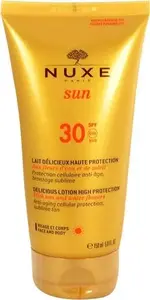 Sunscreen lotion Nuxe Lotion Nuxe Sun Delicious High Protection SPF30 — broad-spectrum sun protection, cosmetic SPF30