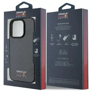 Hardcase vāciņš red bull RBHMP16L24CFILSK iPhone 16 Pro 6.3" melns oglekļa šķiedra MagSafe