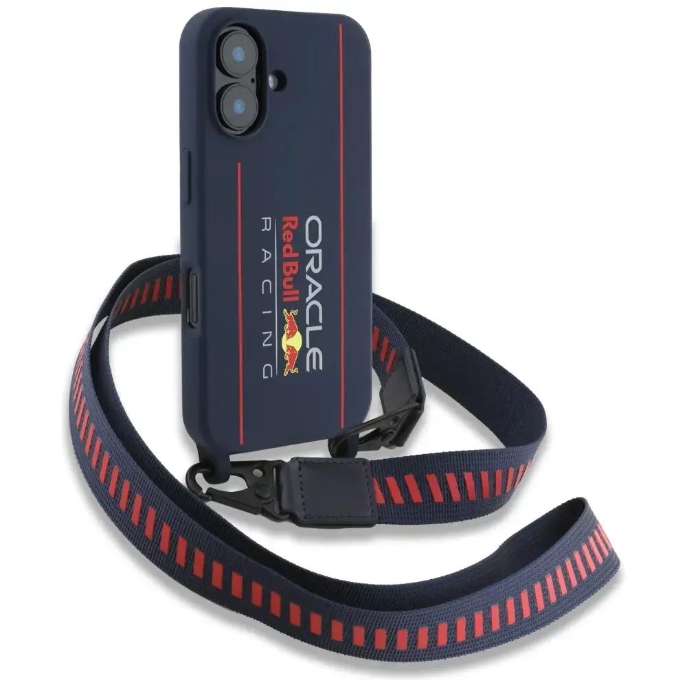 Силиконовый чехол с ремешком red bull iPhone 16 6,1" Photo 2