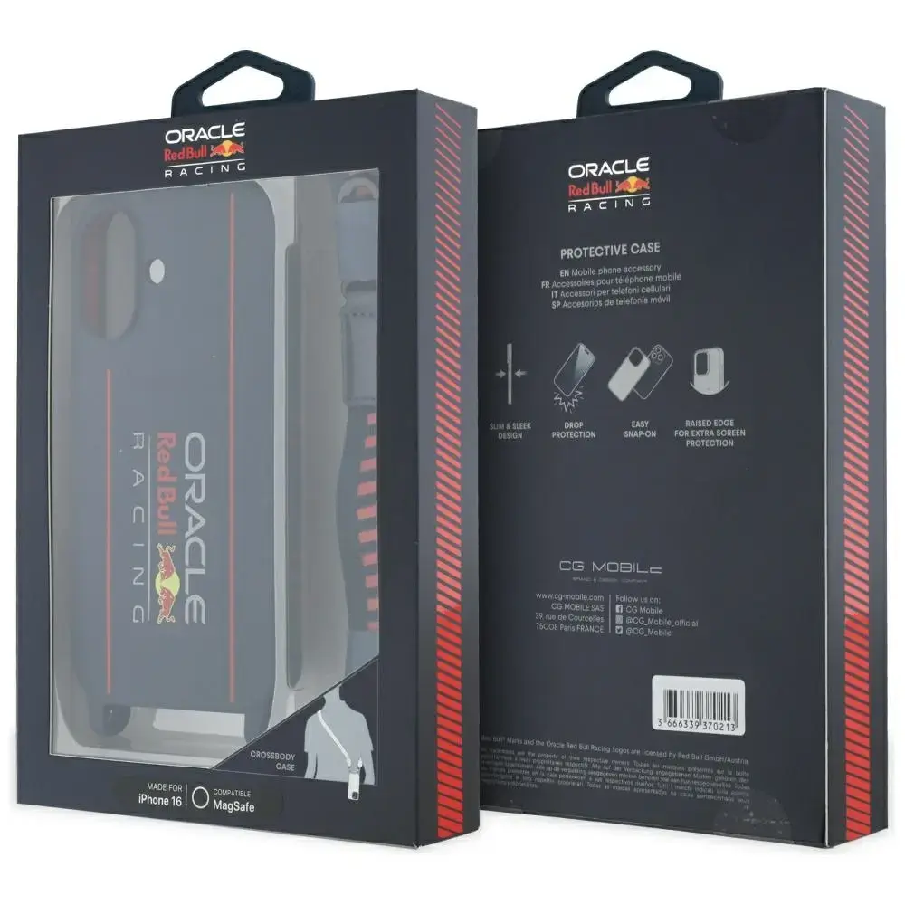 Силиконовый чехол с ремешком red bull iPhone 16 6,1" Photo 3