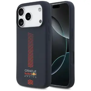 Силиконовый чехол Red Bull RBHMP17L24SIVGSV для iPhone 17 Pro — тёмно-синий