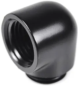 Barrow 90° savienotājs TDWT90-B01 B — G1/4" vīrietis uz G1/4" sieviete, melns