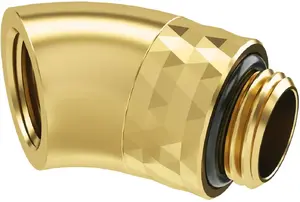 Barrow 45° pagriežams adapters G1/4" vīrietis uz G1/4" sieviete TDWT45-B01 GO zelta