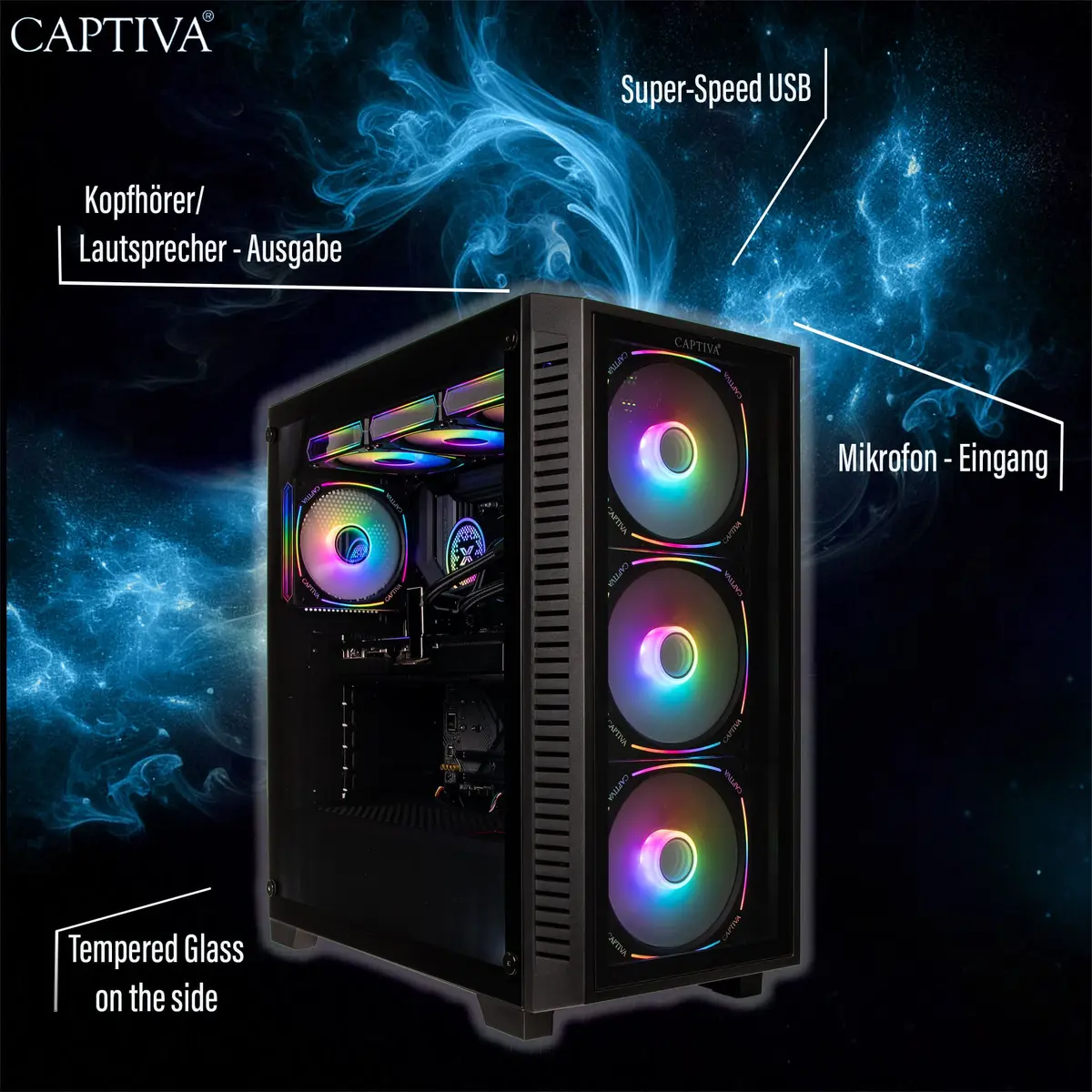 Captiva 95511 Galda dators Intel Core i7-14700KF RTX 5070 Photo 6
