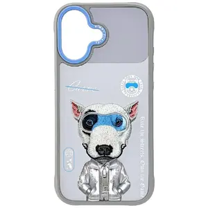 Защитный чехол для смартфона Nimmy Cool&Cute 2.0 Dog для iPhone 17 — серый