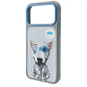 Чехол для смартфона Nimmy Cool&Cute 2.0 Dog для iPhone 17 Pro Max — серый