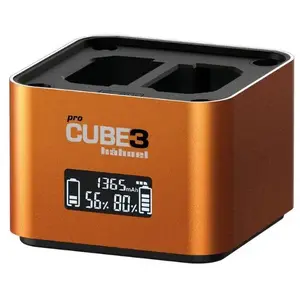 Battery Charger Hähnel Procube 3 Twin for Sony (model 1000 577.2) — twin-channel USB charging for two batteries