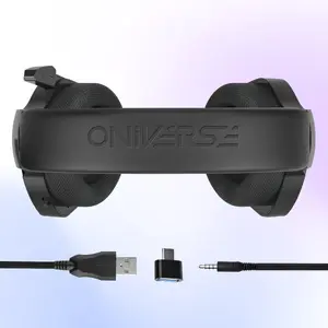 Austiņas Oniverse Meteor Carbon Black Vadu Spēļu 2m 295g