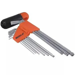 Hex Key Set DEDRA 0653 9 Pieces