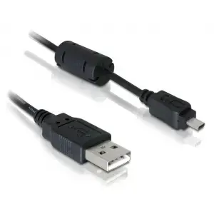 DeLOCK USB Cable 1.83m Black Male/Female Nickel Plating