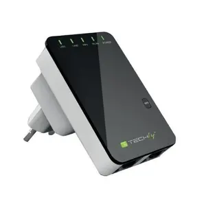Router Techly Wall Plug Wireless Router 300N Wi-Fi 4