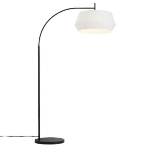 Floor lamp Nordlux Dicte — white modern design, indoor standing lamp