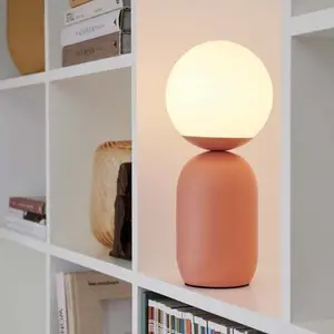 Table lamp Nordlux Notti terracotta — small tabletop lamp, terracotta finish