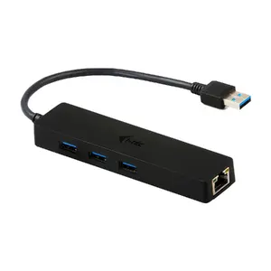 i-tec Advance USB 3.0 Slim HUB 3 Port Gigabit Ethernet Adapter Черный