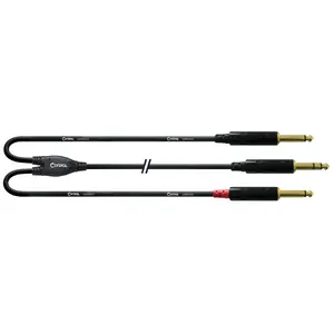 Аудиокабель Cordial CFY 6 VPP 6 м 2 x 6.35mm Черный