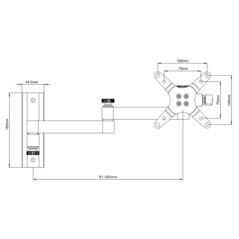 Wall Bracket ICA-LCD 104BK Photo 3