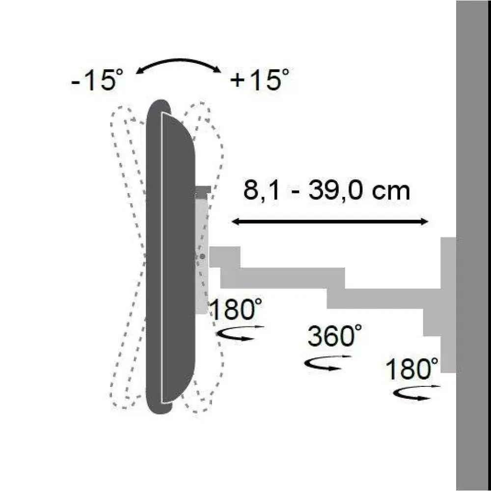 Wall Bracket ICA-LCD 104BK Photo 4