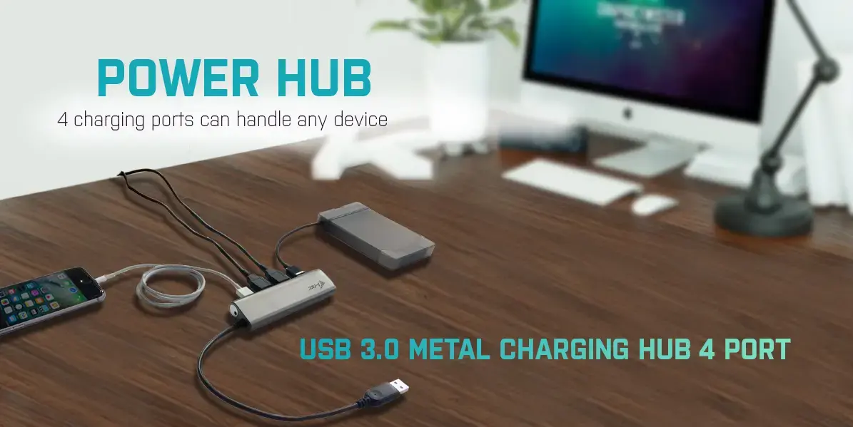 USB хаб i-tec Metal Superspeed USB 3.0 4-Port Hub Photo 8