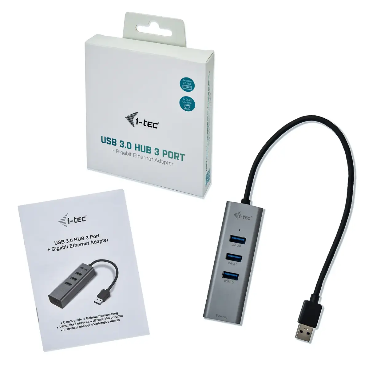i-tec Metal USB 3.0 HUB 3 порта Gigabit Ethernet адаптер Photo 7