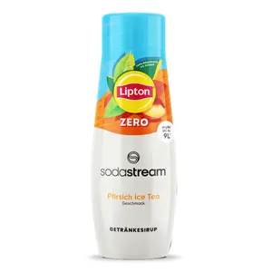 Carbonating syrup bottle, SODASTREAM, Peach flavour, colours Blue/Brown/Green/White/Yellow