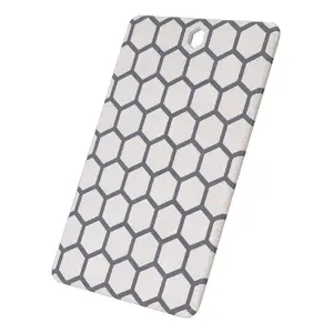 Griešanas dēlis Resto Kitchenware 95403 Taisnstūra Plastmasas Pelēks Balts