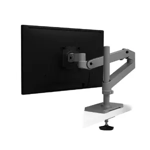 Ergotron LX Pro Series 45-709-293 monitora stiprinājums un statīvs līdz 34 collu ekrāniem ar VESA 75x75 un 100x100 mm saderību, augstuma regulēšanu un pelēkā krāsā