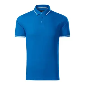 Мужская поло MALFINI Perfection plain — цвет snorkel blue