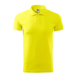 Поло MALFINI ADL 20296 мужское Single Jersey lemon – короткий рукав, классический воротник