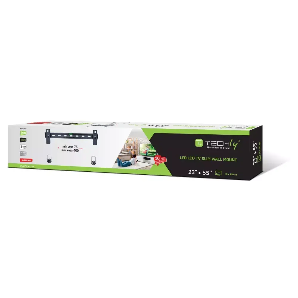 Wall Fixed Slim Support Techly ICA-PLB 139M Photo 2