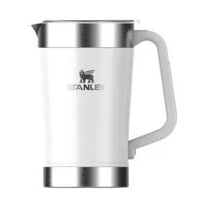 Pitcher STANLEY Stay-Chill Classic 1.9 L — insulated beverage jug, glossy white