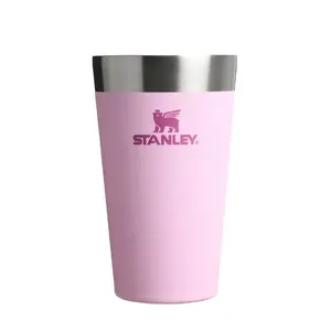 Beer mug STANLEY The Stacking Tumbler 0.47L — insulated stainless steel, 470 ml, pink
