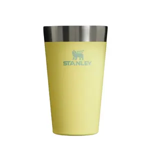 Travel Beer Mug STANLEY The Stacking Tumbler 0.47 L pomelo yellow-green, insulated stainless