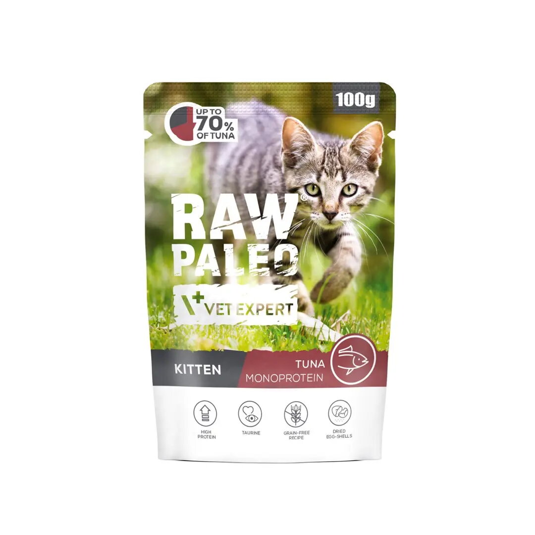 Mitrs kaķēnu barības VETEXPERT Raw Paleo