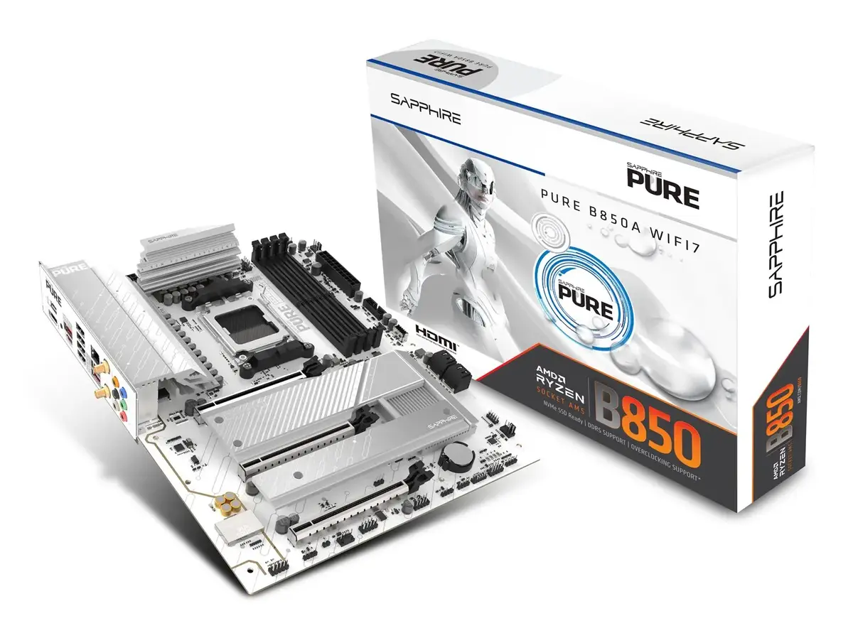 Материнская плата Sapphire PURE B850A WIFI7 ATX Photo 2