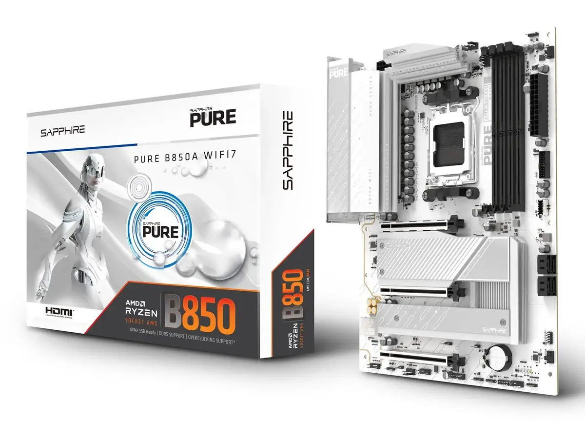 Материнская плата Sapphire PURE B850A WIFI7 ATX Photo 3