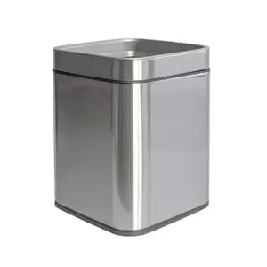 Waste container Maul 9501594 rectangular stainless steel, black/silver, 15 L, 253×253×334 mm