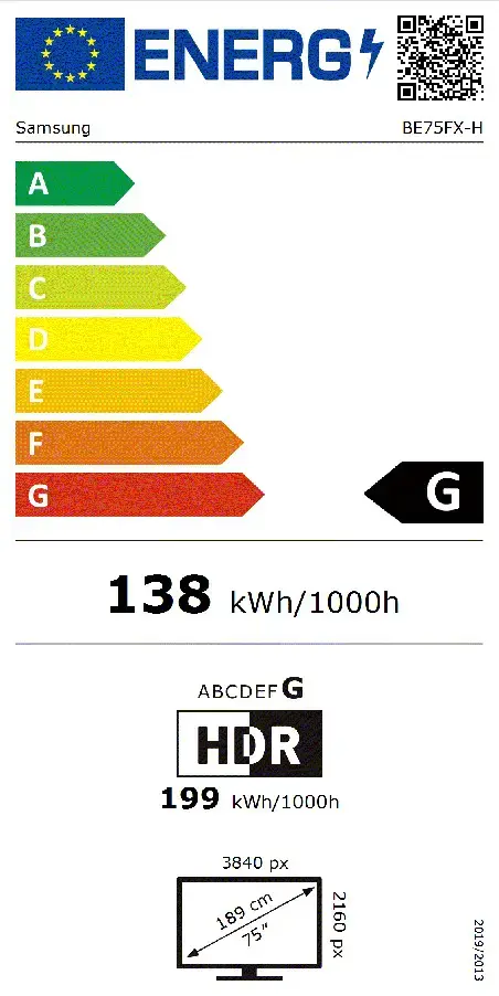 Samsung BE75FX-H 75" LED 4K коммерческий дисплей Photo 6