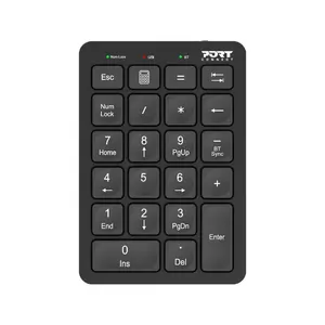 Numeric Keypad Port Designs 900802 Bluetooth Black 22 Keys