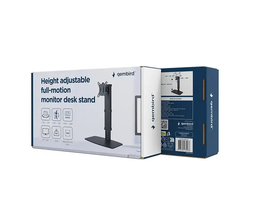 Monitoru galda statīvs GEMBIRD MS-D1ST-02 Photo 12