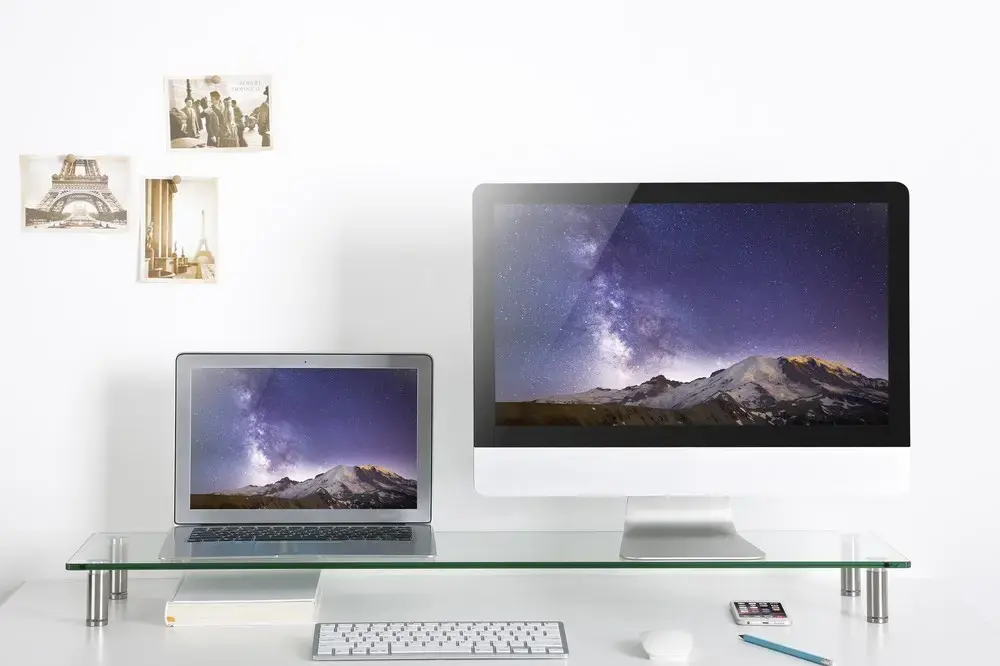 Monitor stand GEMBIRD MS-TABLE-GL-01 glass large Photo 4