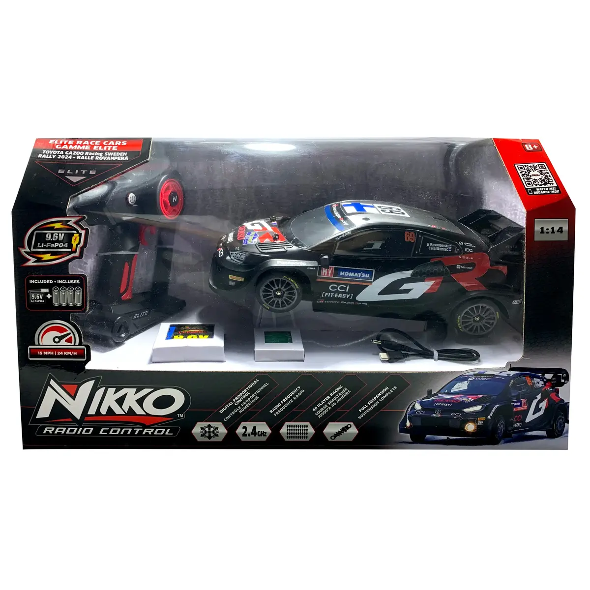Radio vadāms automobilis Nikko Toyota GR 1:14 Photo 2