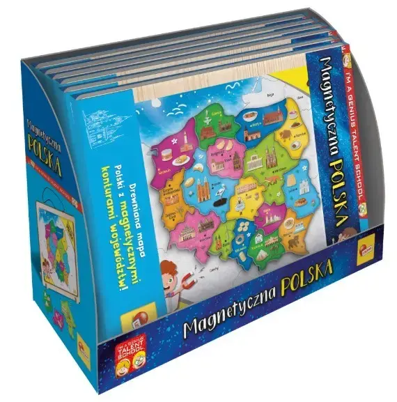 Magnetic map puzzle Liscianigiochi IM A Genius 304-PL105496 Photo 2