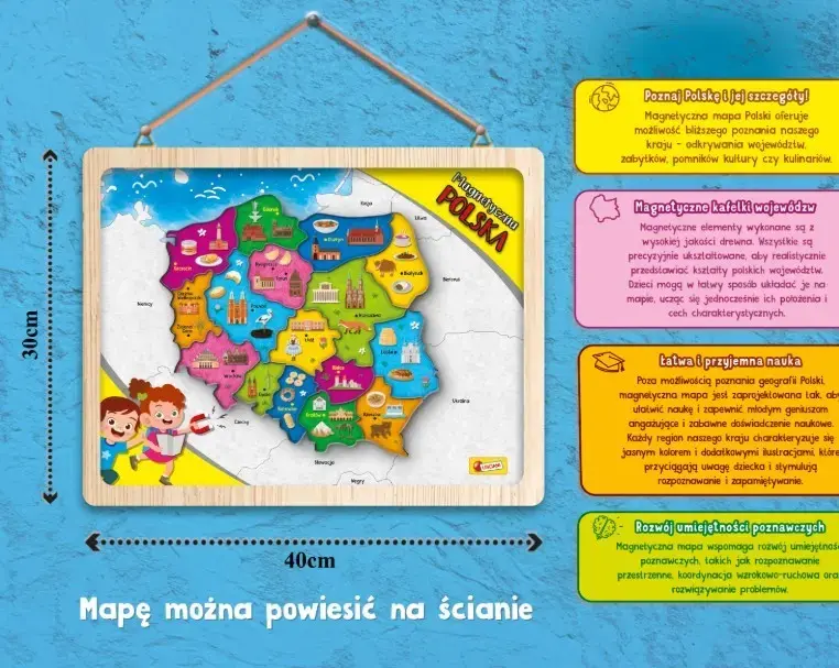 Magnetic map puzzle Liscianigiochi IM A Genius 304-PL105496 Photo 4