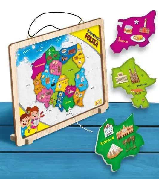 Magnetic map puzzle Liscianigiochi IM A Genius 304-PL105496 Photo 5