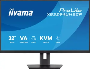 Монитор IIYAMA ProLite XB3294UHSCP-B1 31,5" 4K UHD VA 3840×2160 2 мс USB-C USB 3.2 Gen1 динамики VESA с регулировкой высоты
