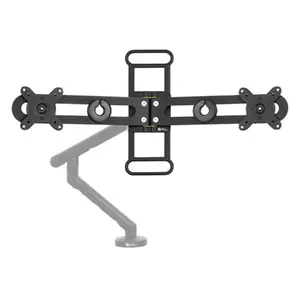 BakkerElkhuizen BE Universal Crossbar Two screens with one monitor arm Maximum weight capacity 8 kg