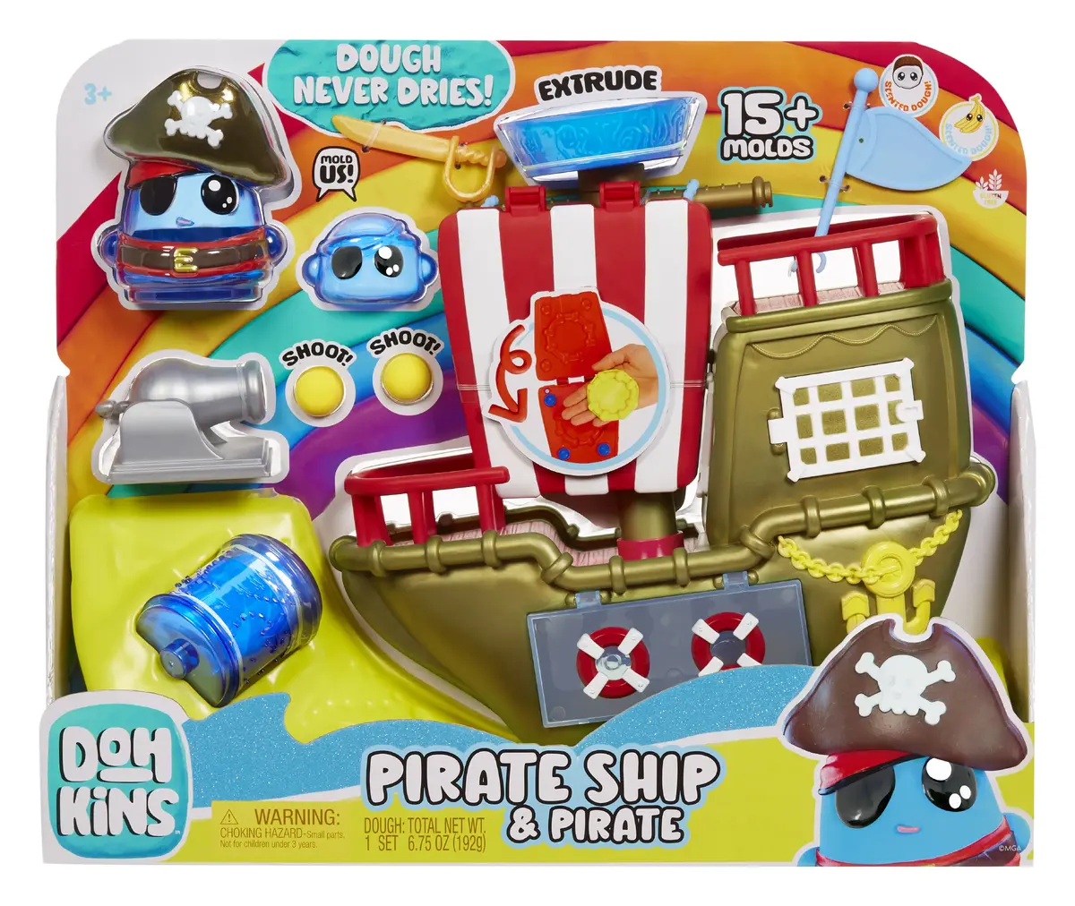 Modeling clay playset MGA Entertainment DohKins Pirate Ship Photo 10