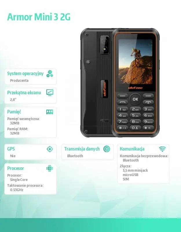 Мобильный телефон UleFone Phone Armor Mini 3 Photo 5
